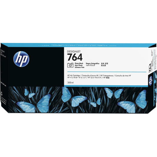 HP 764 cartouche d'encre Noir Photo authentique C1Q17A (TVA incluse)