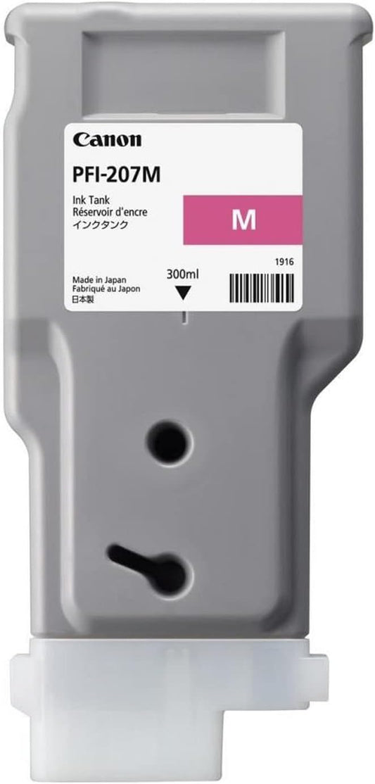 Canon PFI-207M (8791B001AA) Cartouche d'encre Magenta authentique (TVA incluse)