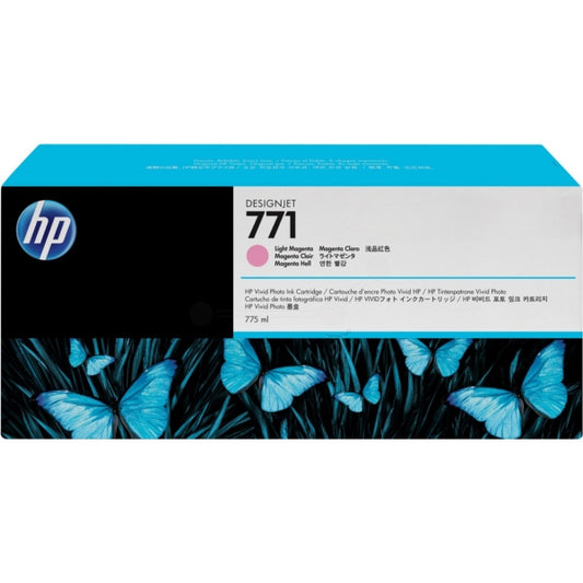 HP 771 cartouche d'encre Magenta Clair authentique CE041A (TVA incluse)