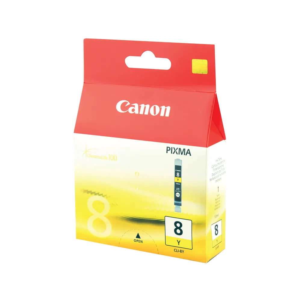 Canon CLI-8 Cartouche d'encre Jaune authentique (TVA incluse)