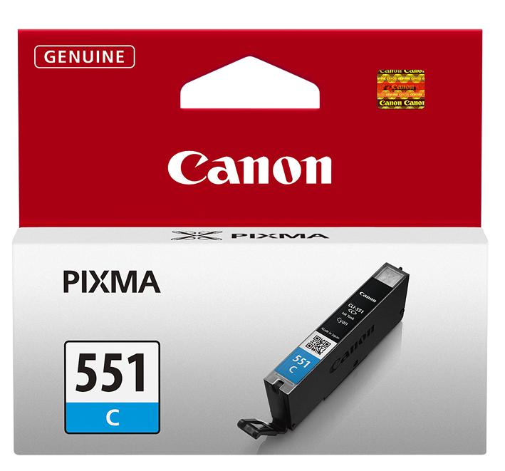 Canon CLI-551 cartouche d'encre Cyan authentique (TVA incluse)