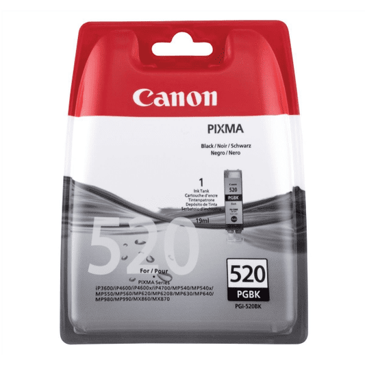 Canon PGI-520PGBK cartouche d'encre Noire authentique (TVA incluse)