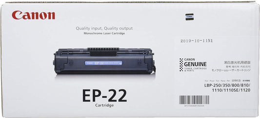 Canon EP22 (EP-22) 1550A003 (1550A003) Cartouche de toner Noir authentique (TVA incluse)