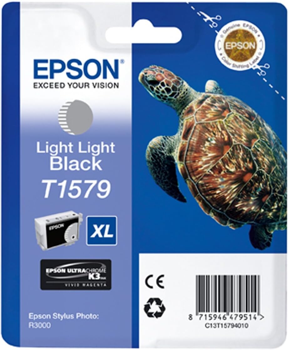 Epson T1579 XL cartouche d'encre Gris Clair authentique C13T15794010 (TVA incluse)