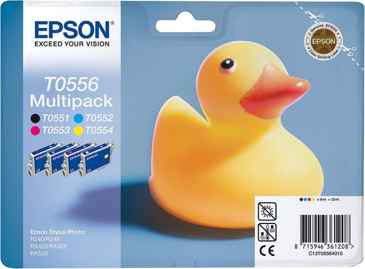 Epson T0556 Multipack Noir/Cyan/Magenta/Jaune Cartouche d'encre (TVA incluse)