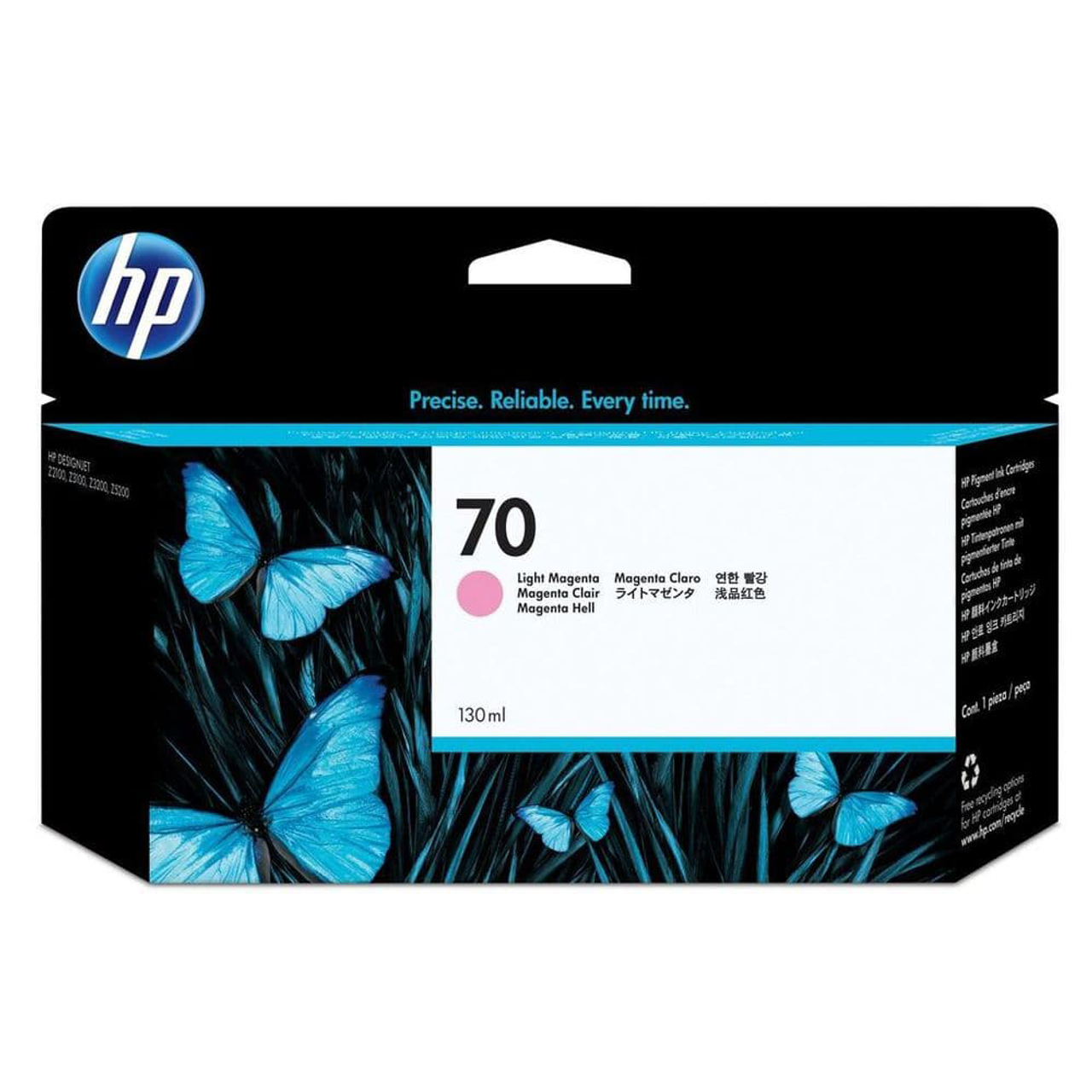 HP 70 cartouche d'encre Magenta Clair authentique C9455A (TVA incluse)