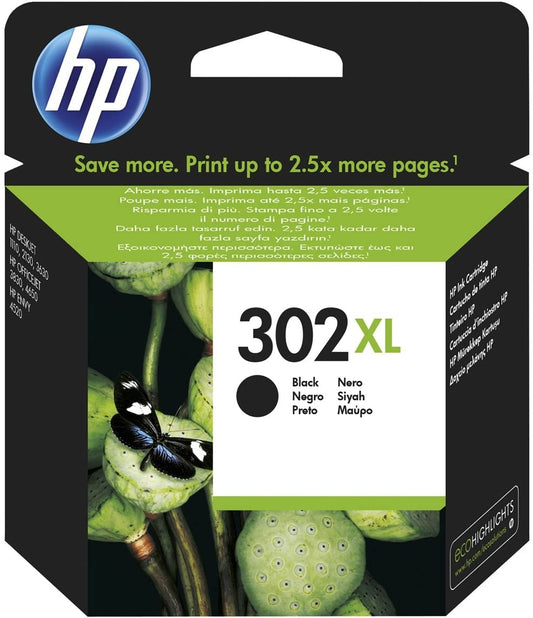 HP 302XL cartouche d'encre Noire authentique F6U68AE (TVA incluse)