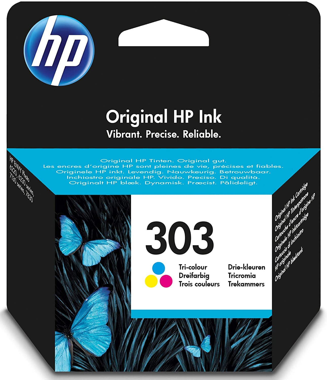 HP 303 cartouche d'encre Tricolore authentique T6N01AE (TVA incluse)