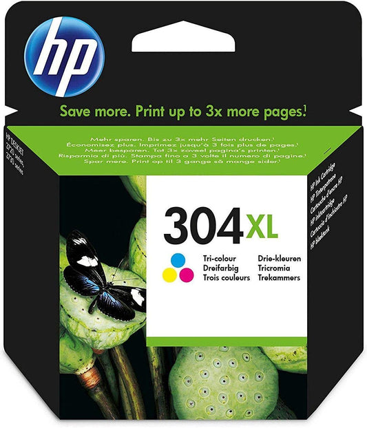 HP 304XL cartouche d'encre Tricolore authentique N9K07AE (TVA incluse)