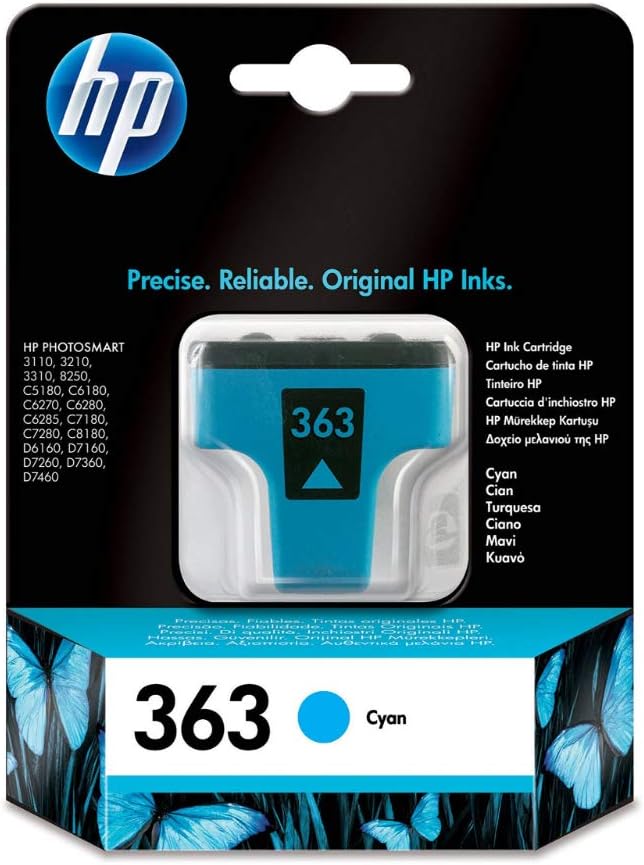 HP C8771EE 363 Cyan cartouche d'encre authentique - (TVA incluse)