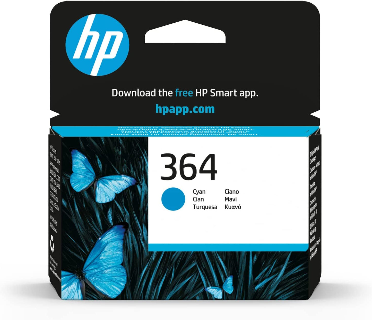 HP 364 cartouche d'encre Cyan authentique CB318EE (TVA incluse)