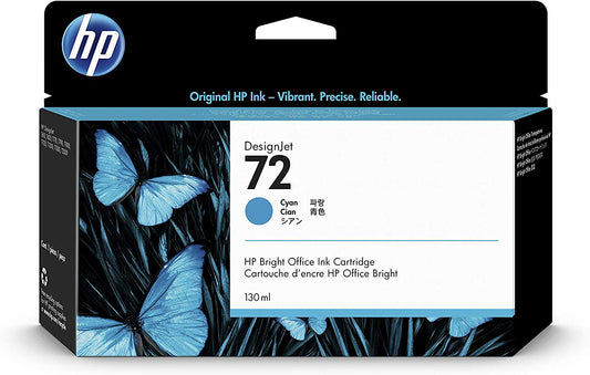 HP 72 C9371A cartouche d'encre authentique Cyan (TVA incluse)