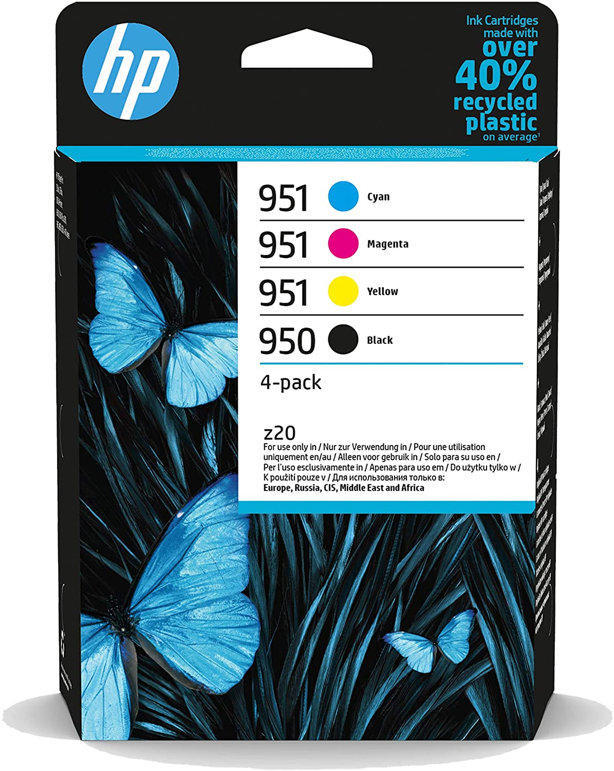 HP 950/951 Multipack cartouche d'encre CMYK authentique 6ZC65AE (TVA incluse)