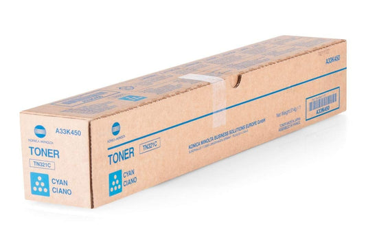 Konica Minolta Konica TN321C (A33K450) Cartouche de toner Cyan authentique (TVA incluse)