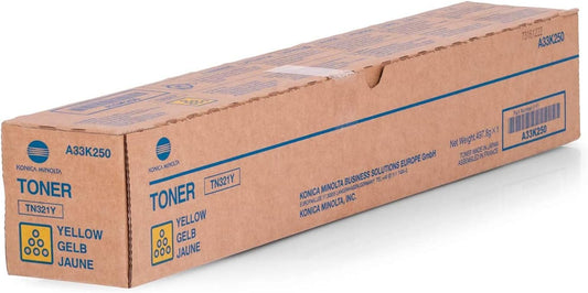 Konica Minolta Konica TN321Y (A33K250) Cartouche de toner Jaune authentique (TVA incluse)