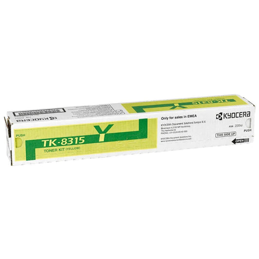 Kyocera TK-8315Y (1T02MVANL0) Cartouche de toner Jaune authentique (TVA incluse)