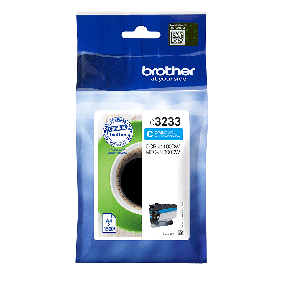 Brother LC3233C cartouche d'encre Cyan authentique (TVA incluse)