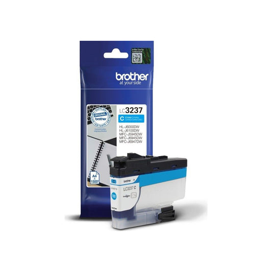 Brother LC3237 cartouche d'encre Cyan authentique (TVA incluse)