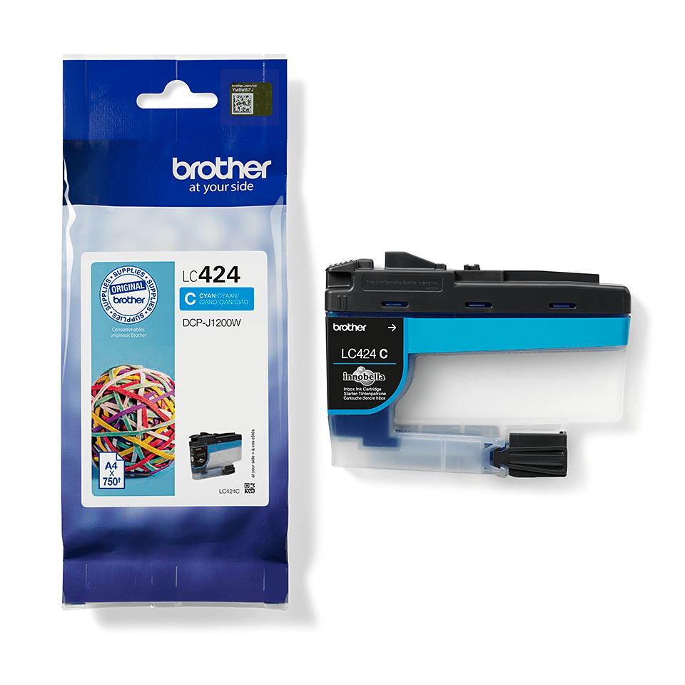 Brother LC424 cartouche d'encre Cyan authentique (TVA incluse)