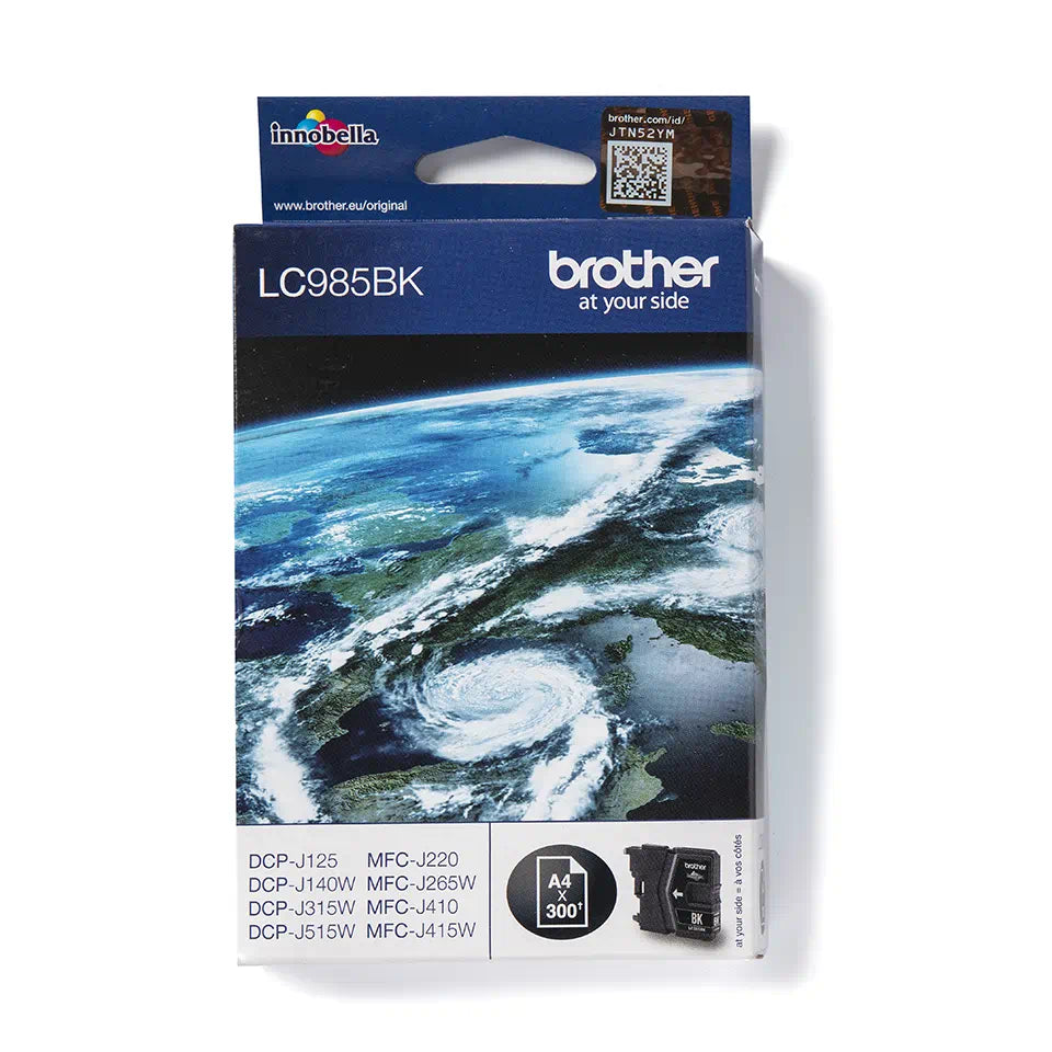 Brother LC985BK cartouche d'encre Noire authentique (TVA incluse)