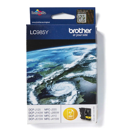 Brother LC985Y cartouche d'encre Jaune authentique (TVA incluse)