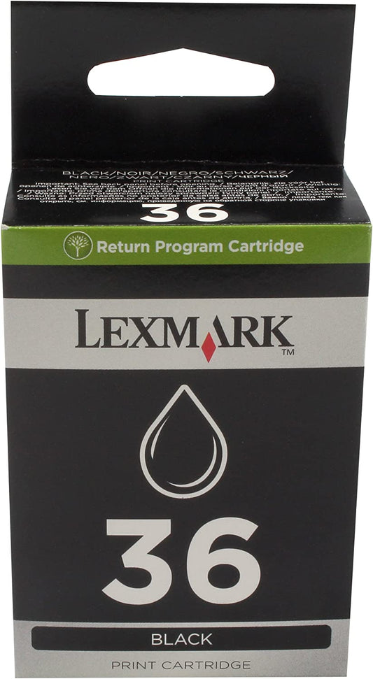 Lexmark 36A Noir 18C2150E cartouche d'encre Authentique (TVA incluse)