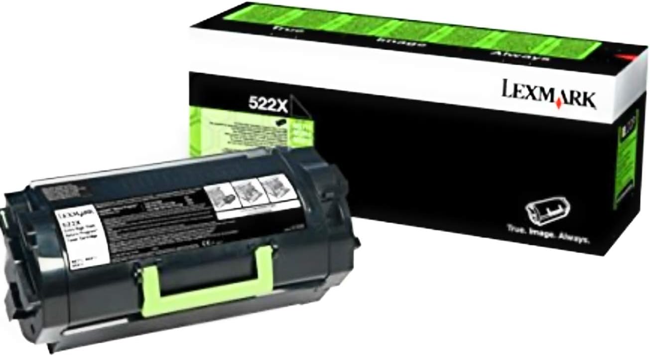 Lexmark 52D2X0E (522XE) Cartouche de toner Noir authentique (TVA incluse)