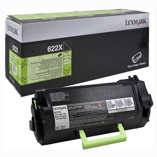 Lexmark 62D2X0E (622XE) Cartouche de toner Noir authentique (TVA incluse)