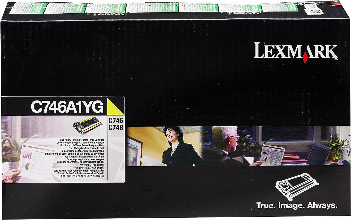 Lexmark C746A1YG Cartouche de toner Jaune authentique (TVA incluse)