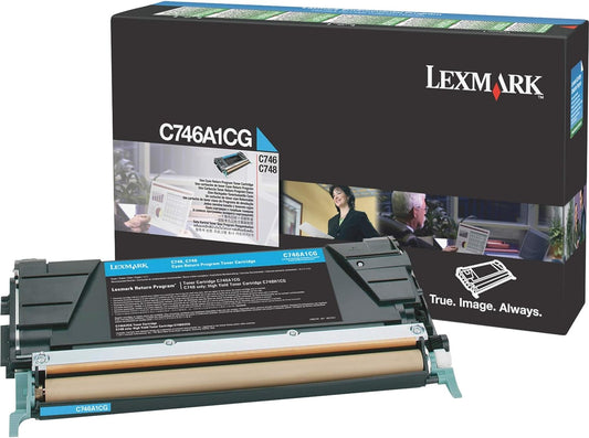 Lexmark C746A3CG Cartouche de toner Cyan authentique (TVA incluse)