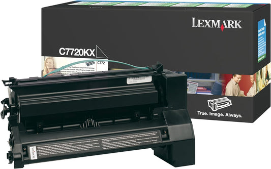 Lexmark C7720KX Cartouche de toner Noir authentique (TVA incluse)