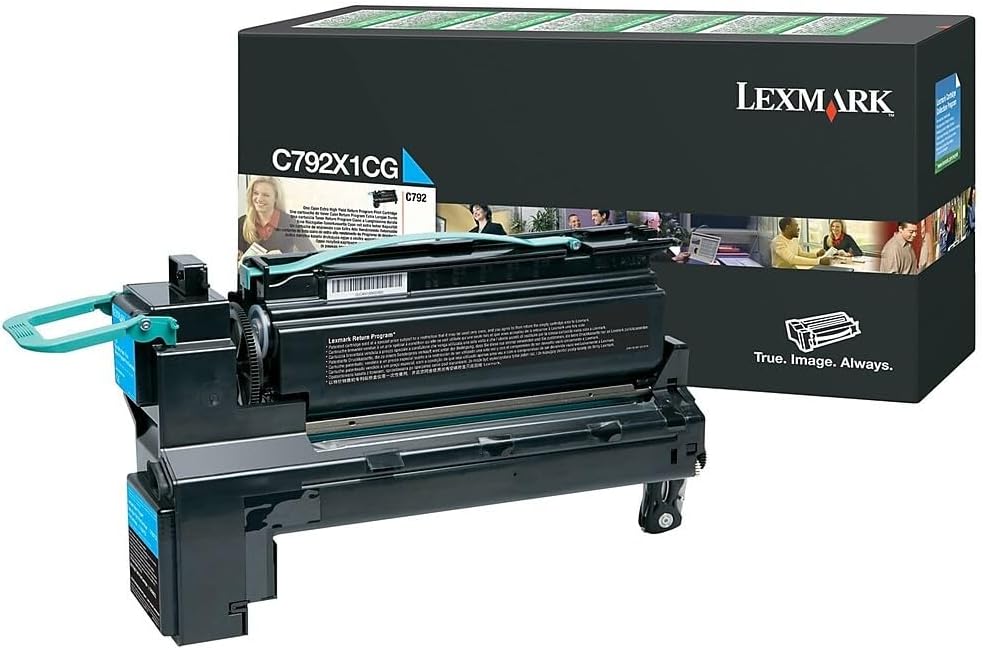 Lexmark C792X1CG Cartouche de toner Cyan authentique (TVA incluse)