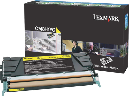 Lexmark X748H3YG Cartouche de toner Jaune authentique (TVA incluse)