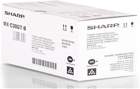 Sharp MX-C30GT-B (MXC30GTB) Cartouche de toner Noir authentique (TVA incluse)