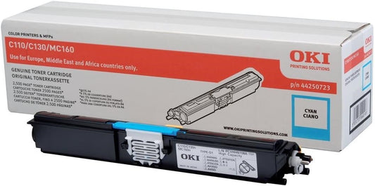 OKI 44250723 Cartouche de toner Cyan authentique (TVA incluse)