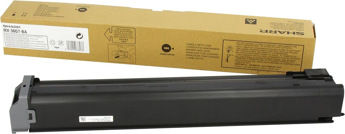 Sharp MX-36GT-BA (MX36GTBA) Cartouche de toner Noir authentique (TVA incluse)