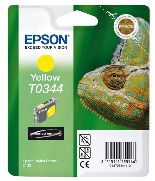 Epson T0344 cartouche d'encre Jaune authentique C13T03444010 (TVA incluse)