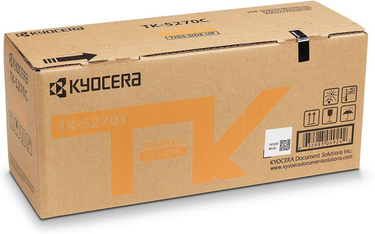 Kyocera TK-5270Y (1T02TVANL0) Cartouche de toner Jaune authentique (TVA incluse)