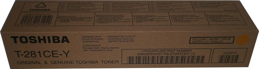 Toshiba T-281CE-Y (6AK00000107) Cartouche de toner Jaune authentique (TVA incluse)