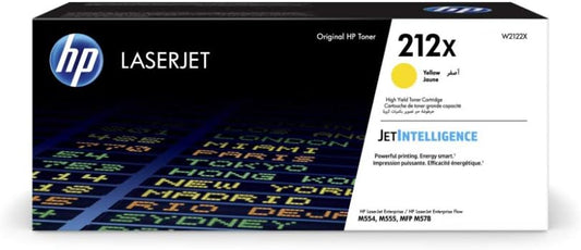 HP W2122X (212X) Cartouche de toner Jaune authentique (TVA incluse)