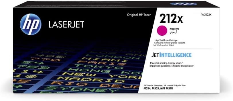 HP W2123X (212X) Cartouche de toner Magenta authentique (TVA incluse)