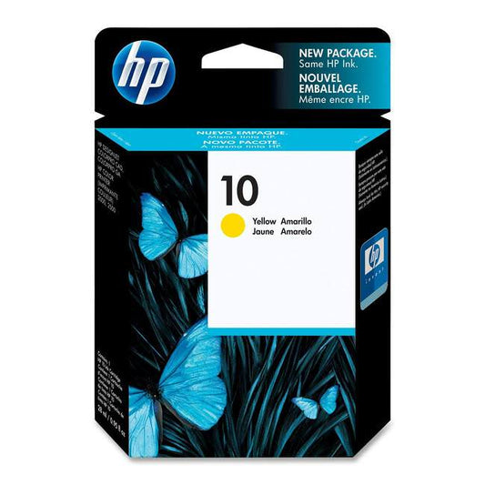 HP 10 cartouche d'encre Jaune authentique C4842AE (TVA incluse)