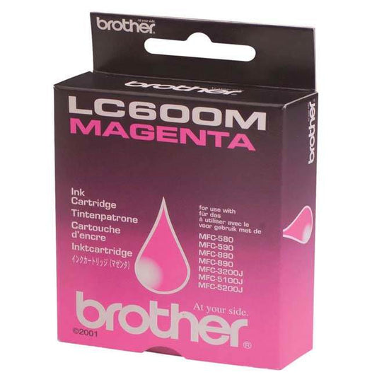 Brother LC600M cartouche d'encre Magenta authentique (TVA incluse)