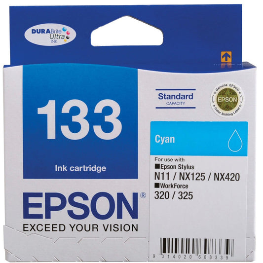 Epson T1332 cartouche d'encre Cyan authentique C13T133292 (TVA incluse)