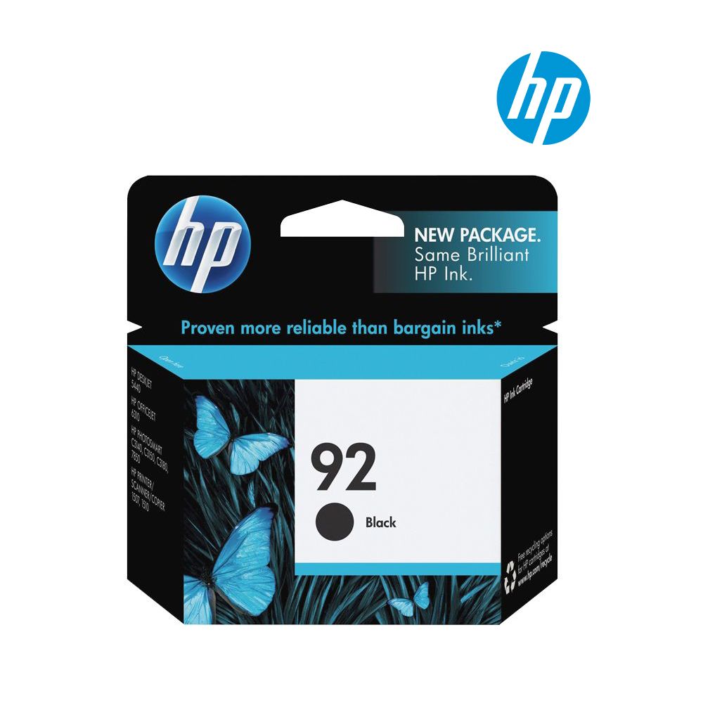 HP 92 cartouche d'encre Noire authentique C9362W (TVA incluse)