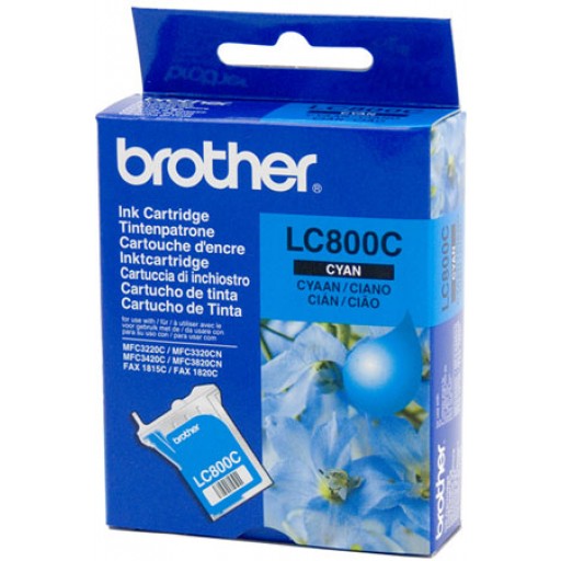 Brother LC800C cartouche d'encre Cyan authentique (TVA incluse)