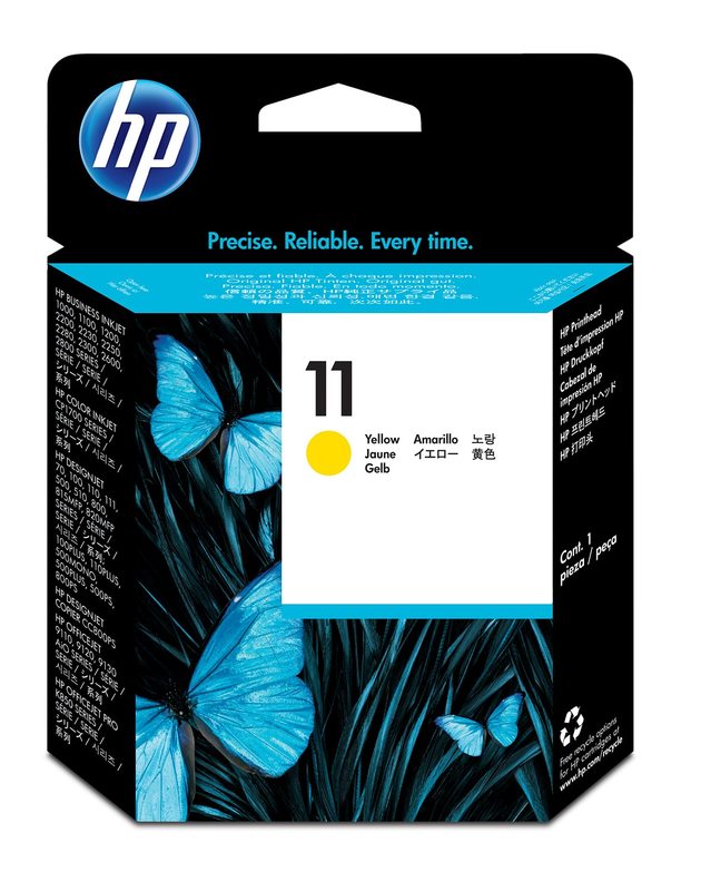 HP 11 tête d'impression jaune authentique C4813A (TVA incluse)