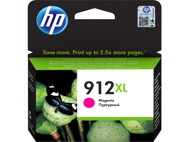 HP 912XL cartouche d'encre Magenta authentique 3YL82AE (TVA incluse)