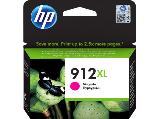 HP 912XL cartouche d'encre Magenta authentique 3YL82AE (TVA incluse)