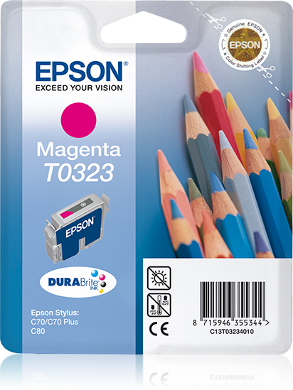 Epson T0323 cartouche d'encre Magenta authentique C13T03234010 (TVA incluse)